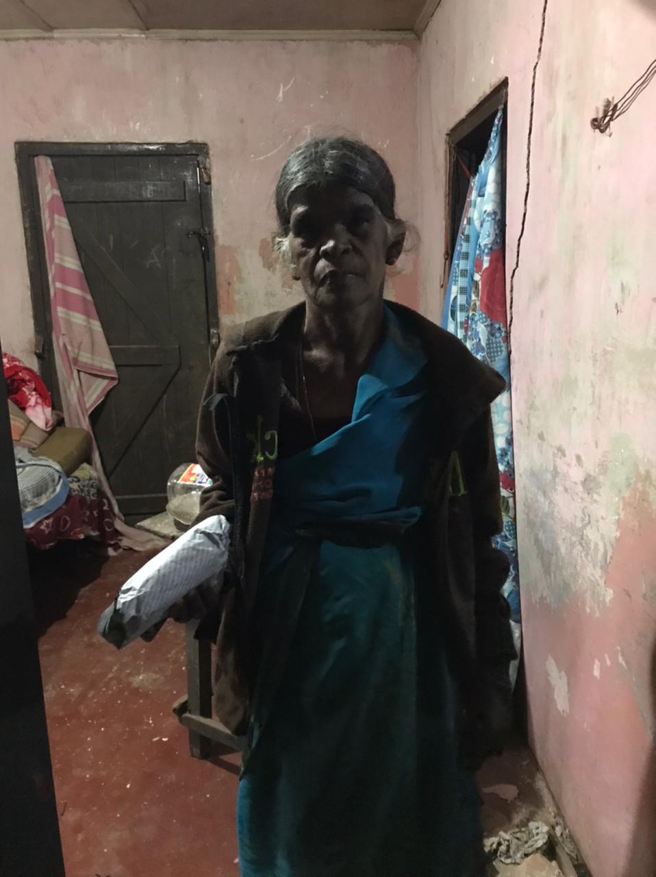 Home visit — essential supplies distributed